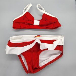 Kate Mack Red/White Baby Bikini